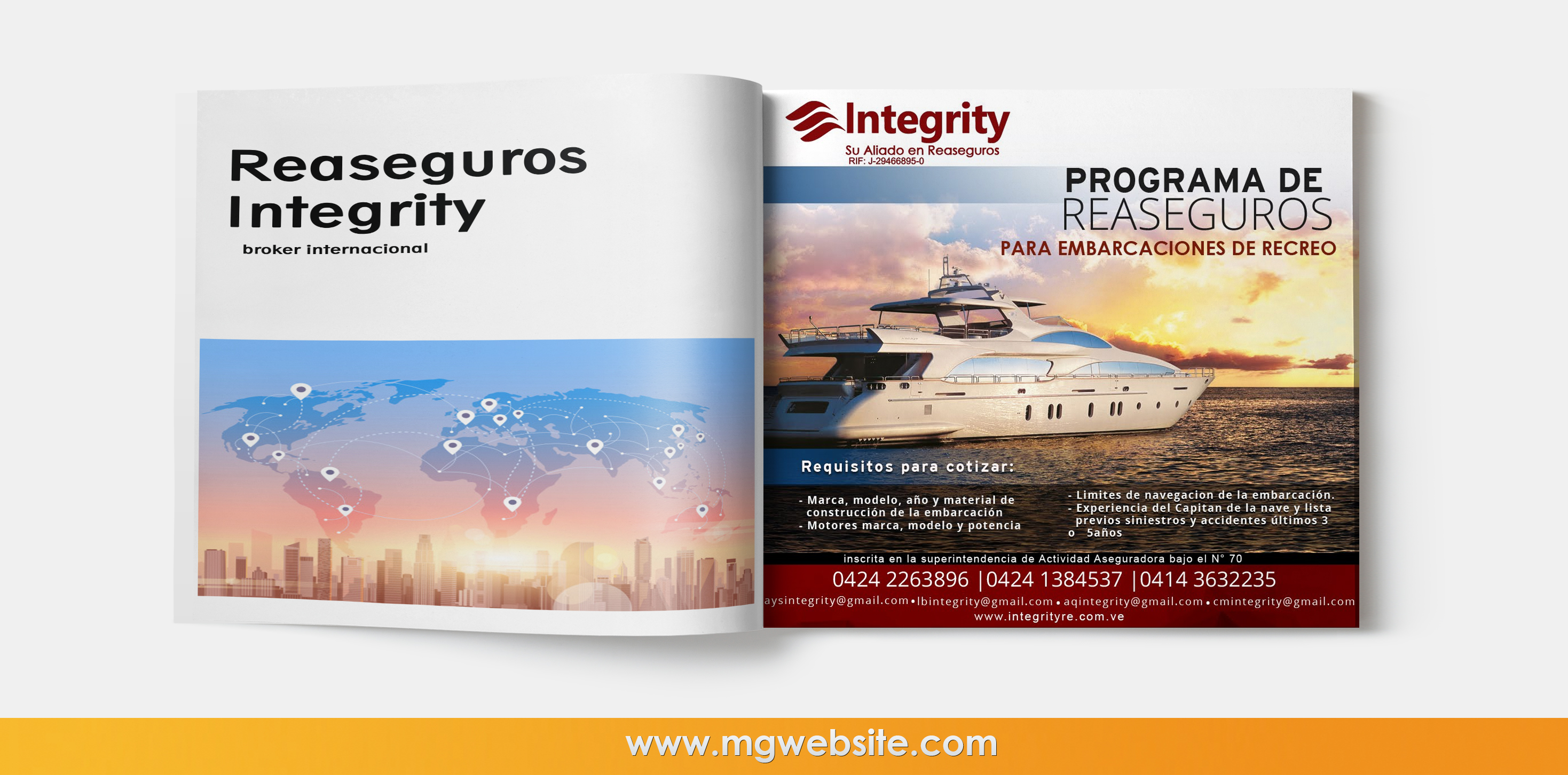 Diseño Publicidad Revista Integrity